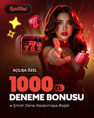 Robobet 1000 TL Deneme Bonusu