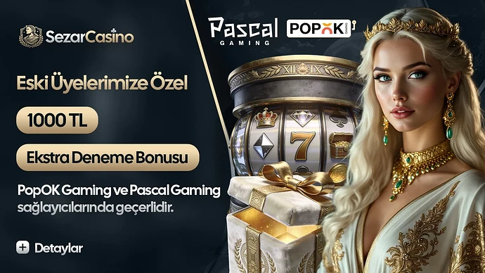 Sezarcasino Eski Üyelere 1000 TL Deneme Bonusu